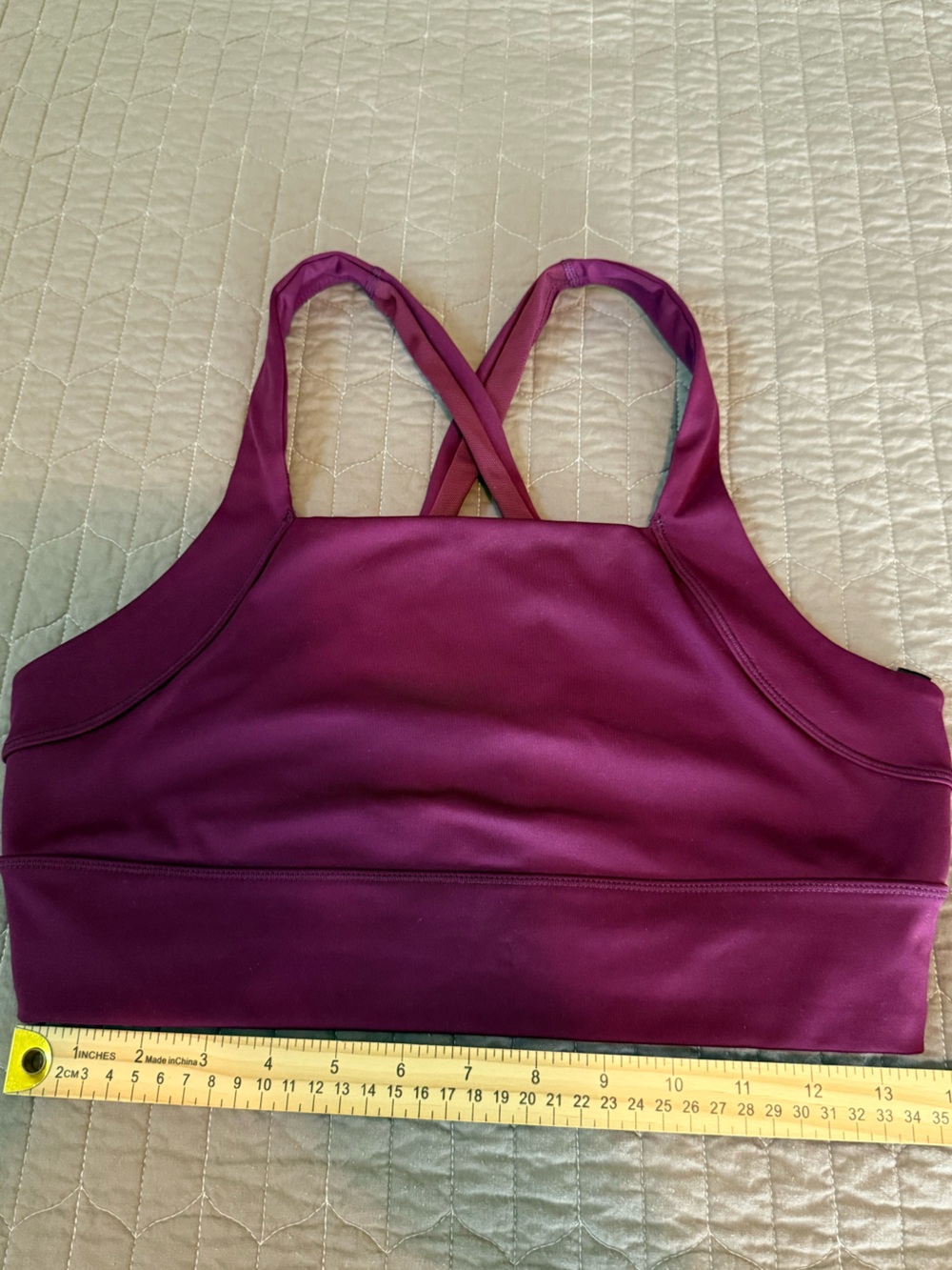 FP Movement by Free People Mauve Purple Square Neck Sports Bra - Picture 2 of 6